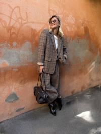 MANHATTTAN checkered blazer
