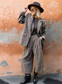 MANHATTTAN checkered blazer