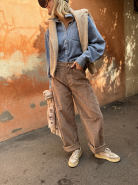 Camel NESTOR corduroy pants
