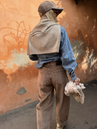 Camel NESTOR corduroy pants